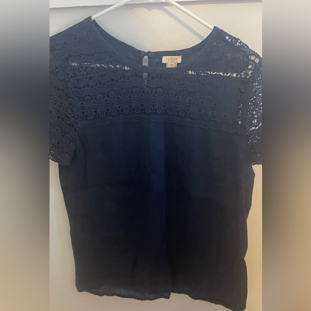 Size 4 J. Crew linen blouse